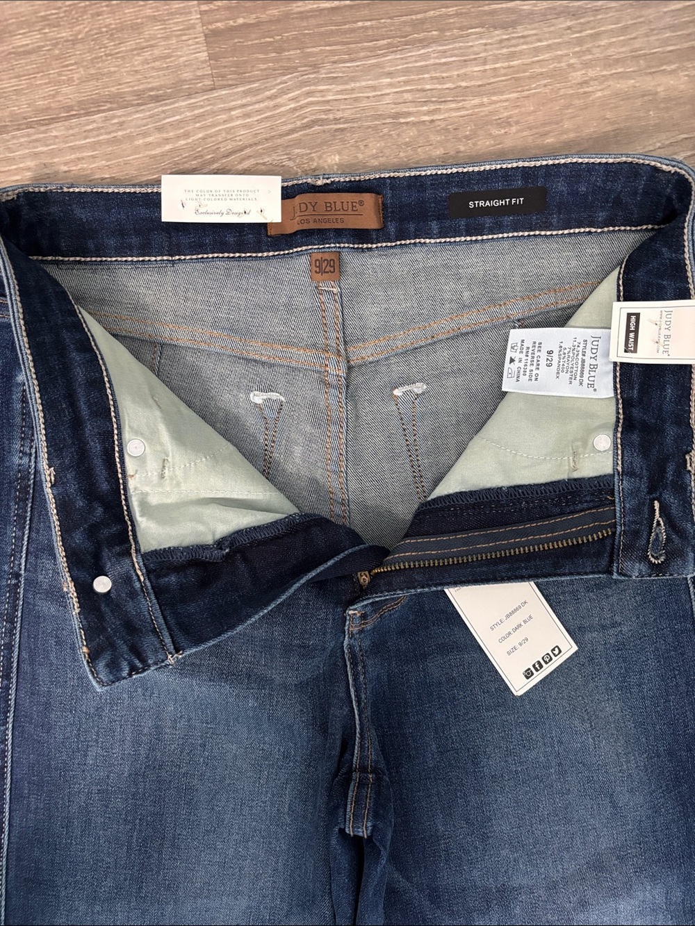 Judy Blue Alyssa Tummy Control Classic High Waist Straight Jean NWT Size 9/29 - Picture 6 of 11
